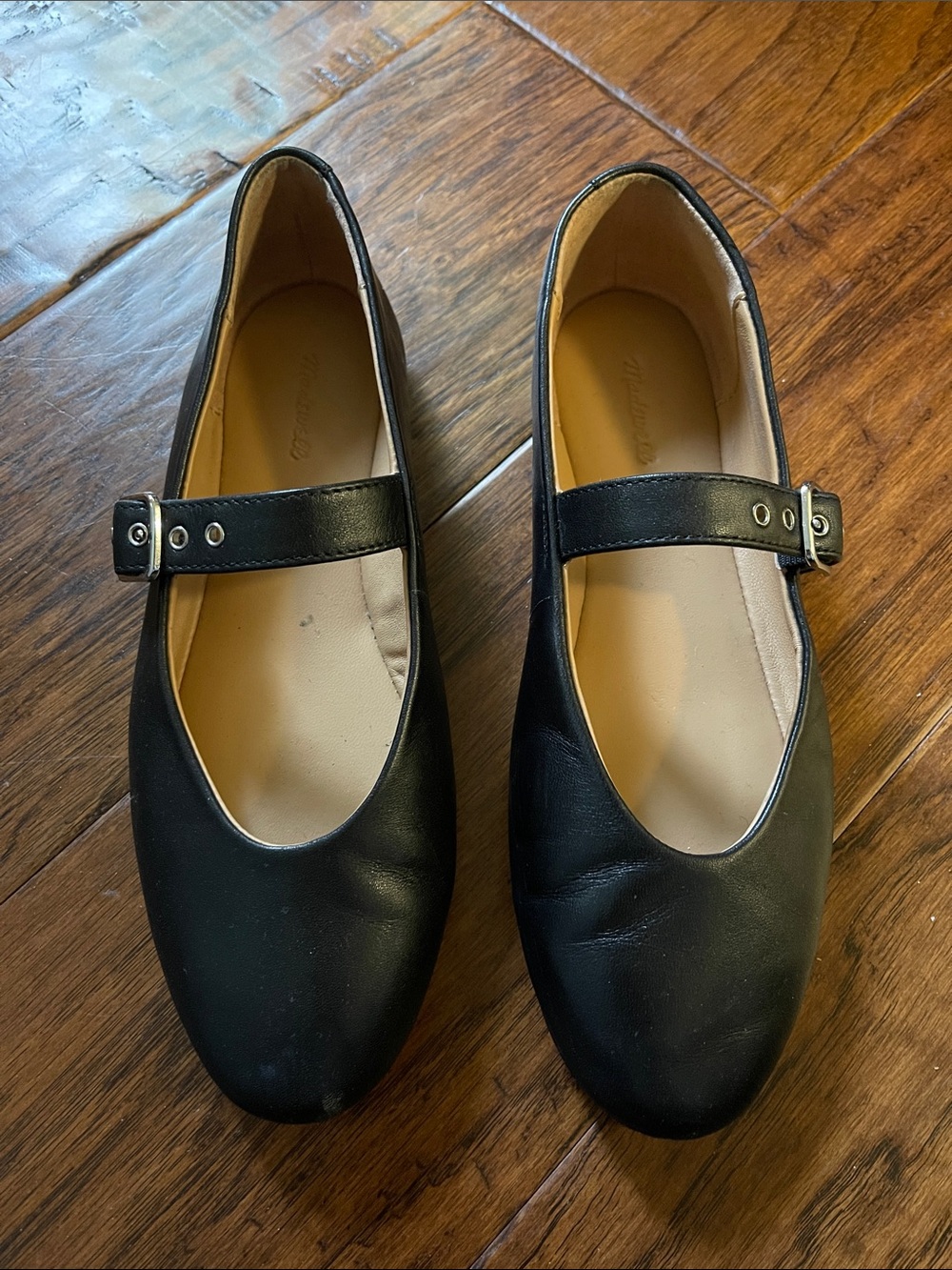Madewell Classic Black Mary Jane Flats - Women's flats Shoes - genuine leather